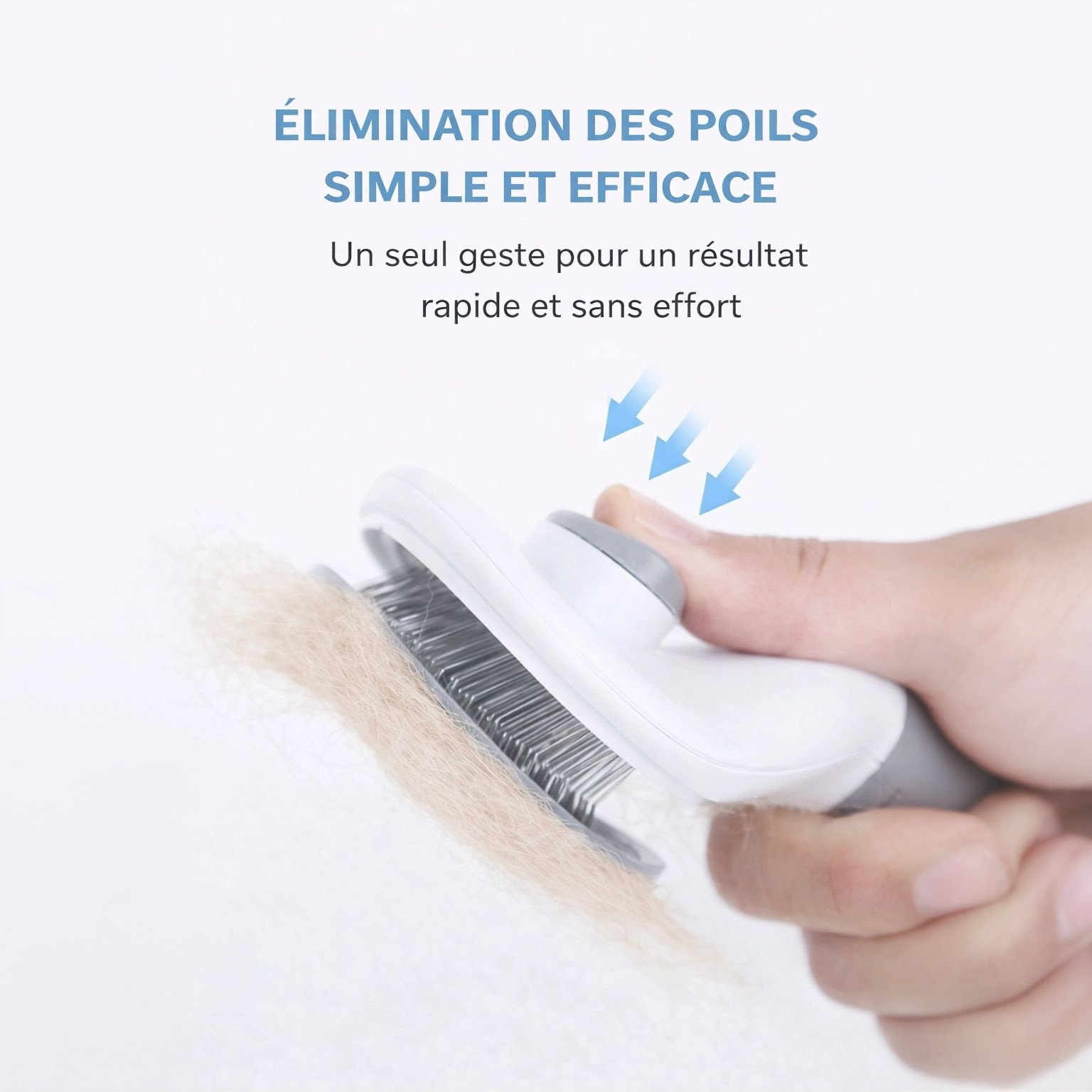 Brosse Auto-Nettoyante pour Chat et Chien – Démêlage Facile et Pelage Soyeux