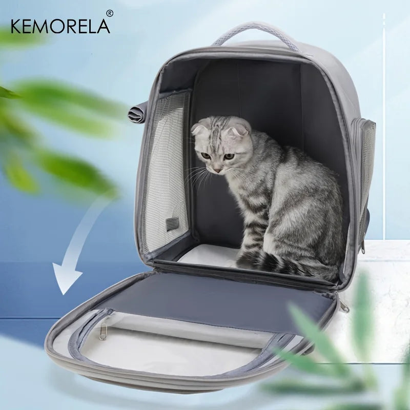 KEMORELA Pet Backpack for Cats And Dogs Large Outdoor Transparent Capsule Breathable Carrying Bag Pet Supplies