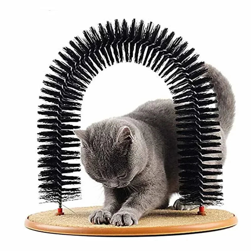 Tunnel Brosse Auto-Brossage Chat – Massage & Griffoir