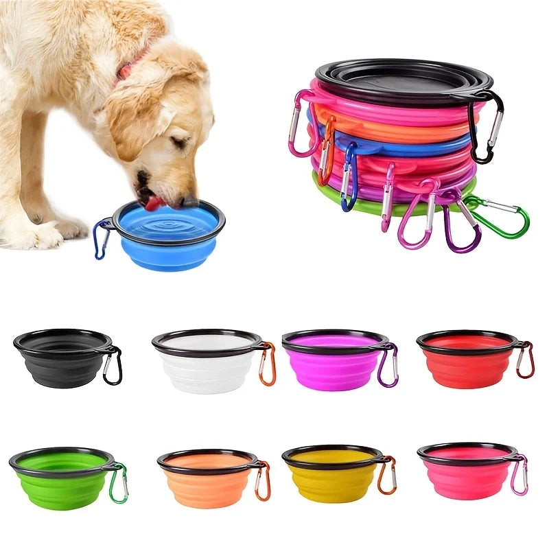 Bol Portable Pliable pour Chien et Chat – Silicone Durable pour Nourriture et Eau