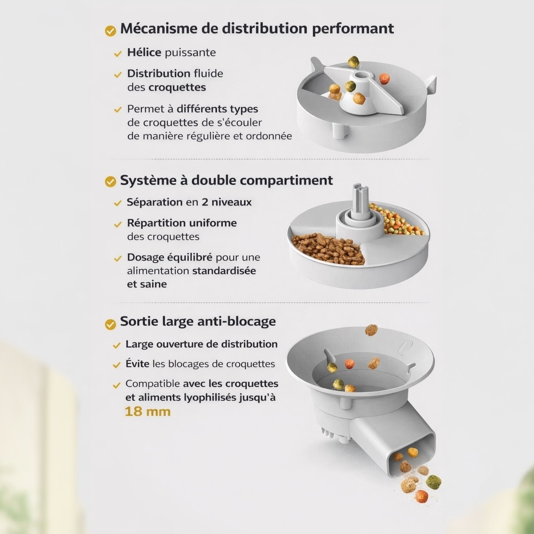 Distributeur Automatique Connecté 5 L pour Chat et chien – Double Gamelle, Caméra HD et Application Mobile