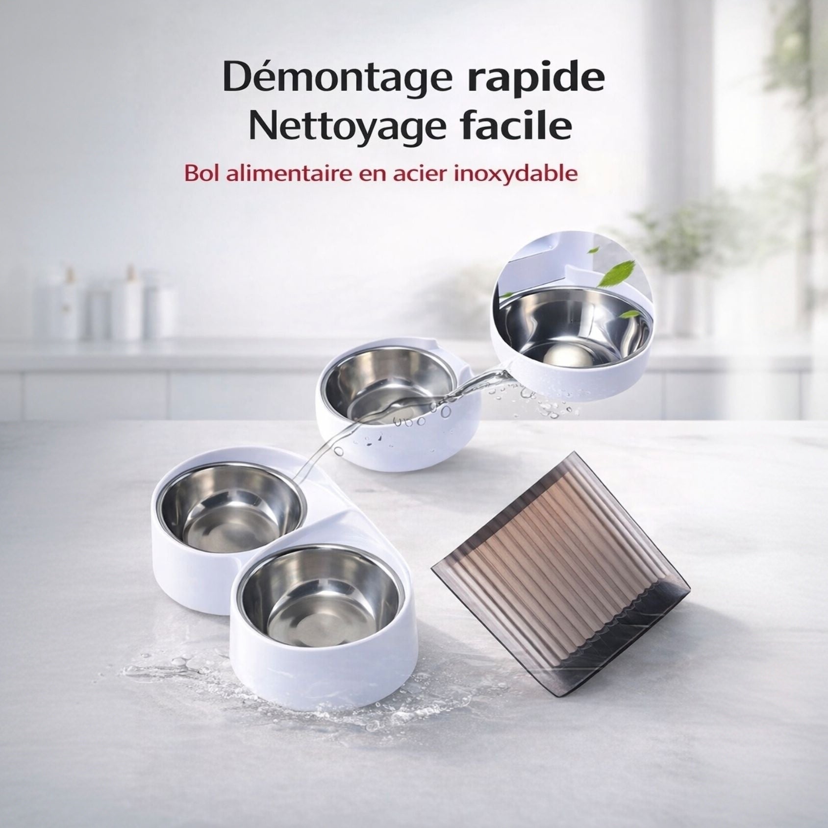 Distributeur Automatique Connecté 5 L pour Chat et chien – Double Gamelle, Caméra HD et Application Mobile