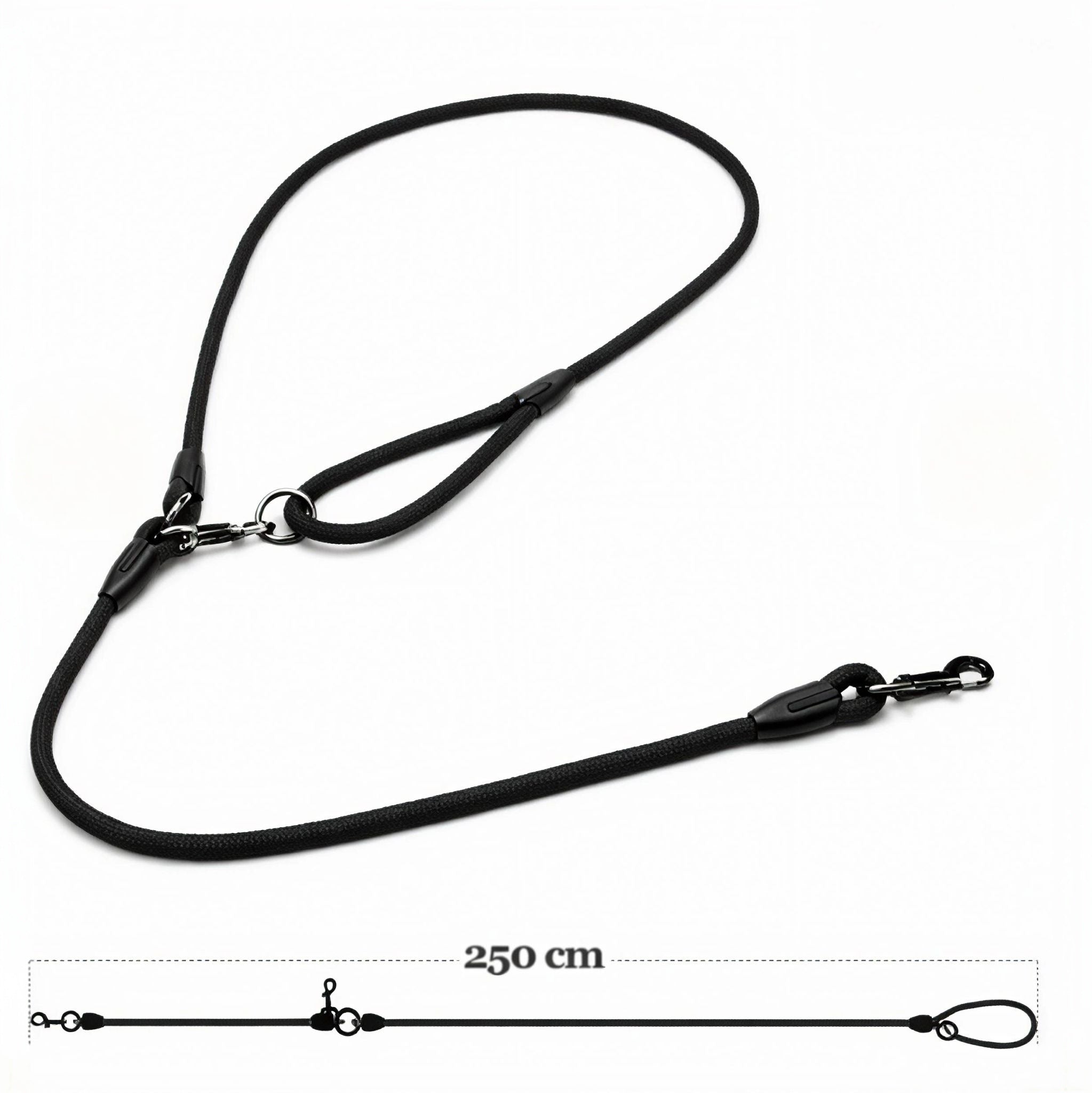 Laisse pour Chien en Nylon – Hands-Free 250 cm pour Petit et Grand Chien