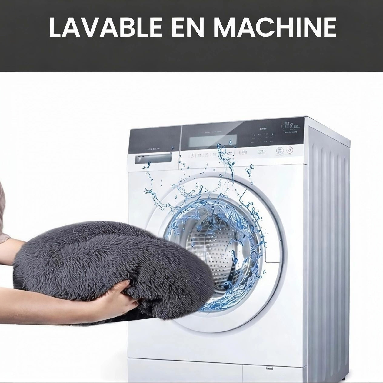 Lit en peluche pour chien et chat – 5 tailles 50-90 cm – Confort chaud et doux