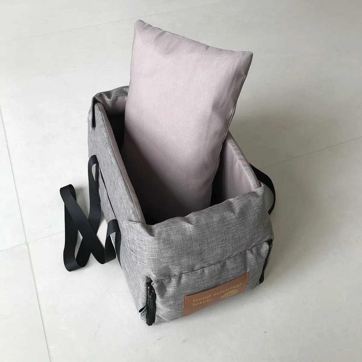 Siège auto pour chien – Sac de transport sécurisé pour accoudoir central