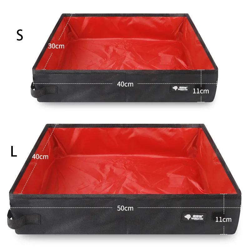 Litière Pliable et Portable pour Chat – Bac à litière Voyage et Maison