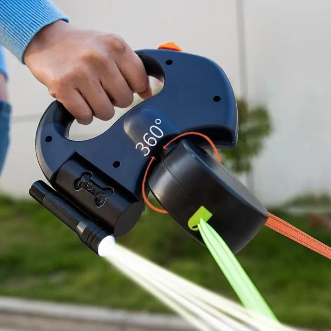 Laisse Double 3-en-1 pour Chiens – Contrôle Facile et Promenade Sécurisée