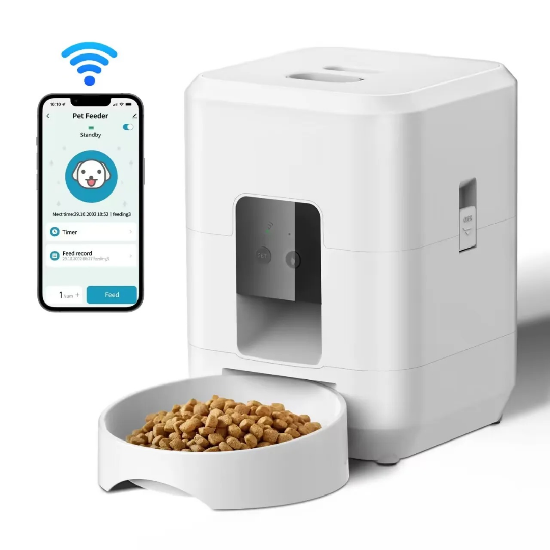 Distributeur automatique de croquettes pour chien et chat – repas programmés